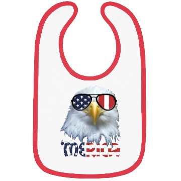 Discover American Eagle 4th July US Merica Election Gift Bibs