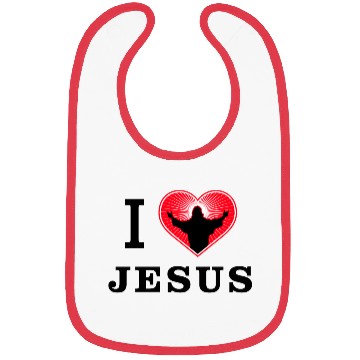 Discover I Love Jesus Bibs