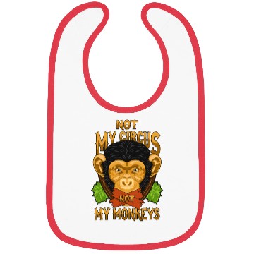 Discover Not My Circus Not My Monkeys / Affe Bibs