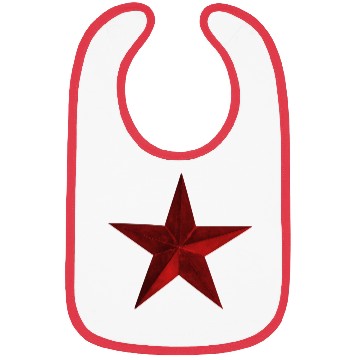 Discover Red Star Dark Scuffed Old - Gift Idea Bibs