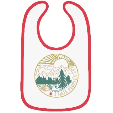 Discover I hate people camping hiking Bibs