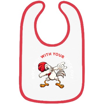 Discover Rock Out With Your Cock Out Rooster Bibs