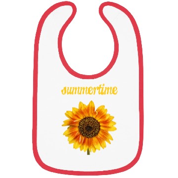 Discover summertime - big sunflower blossom Bibs