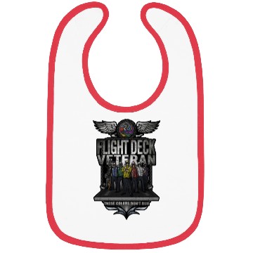 Discover Flight Deck Veteran "These Colors Don't Run" Bibs