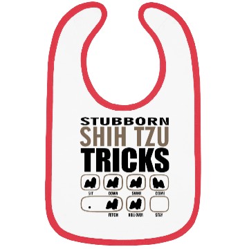 Discover stubborn shih tzu tricks husky Bibs