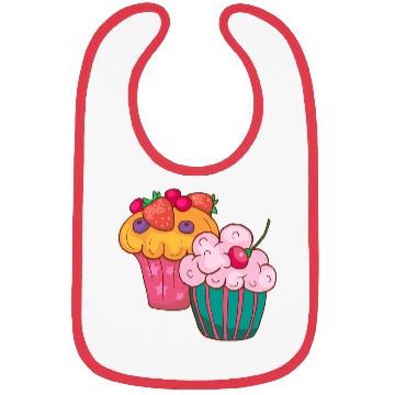 Discover Cupcake Muffin Bakery Cake Candy Sweets Cookie Bibs