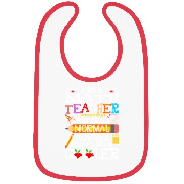Discover Im A Math Teacher Bibs