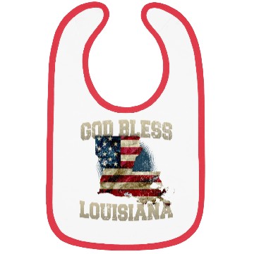 Discover God Bless Louisiana Gift Proud Strong Awesome Design Gift Bibs