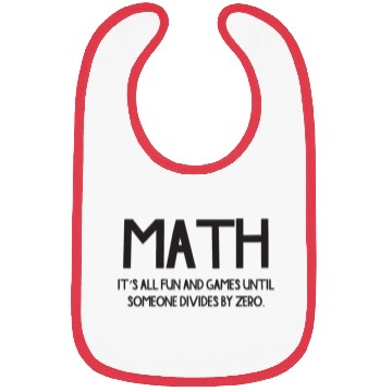 Discover Funny Math Division College Math Bibs