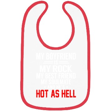 Discover my boyfriend is my rock my best friend my soulmate Bibs