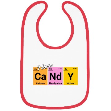 Discover Candy love periodic table of elements Bibs