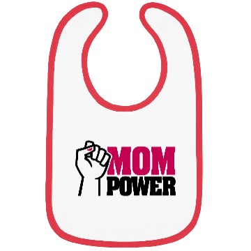 Discover Mom power - superhero mother - I love mom - mommy Bibs