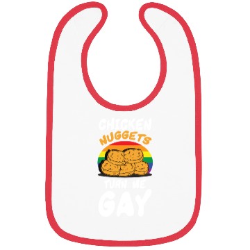 Discover Funny Chicken Nuggets LGBT Bibs