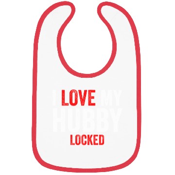 Discover I Love My Hubby Locked Bibs