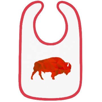 Discover Raging Buffaloes Geometric Red I Love Buffalo Bibs