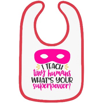 Discover Superpower Superhero Teacher Gift Bibs