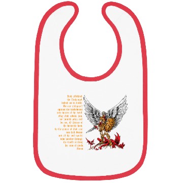 Discover Saint Michael Bibs for men prayer catholic church