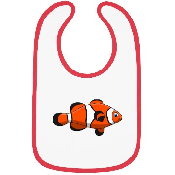 Discover clown fish orange aquatic gift idea Bibs