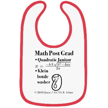 Discover ► Math Post Grad Quadratic Equation & Klein Bottle Bibs