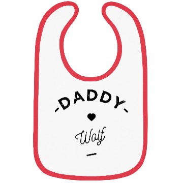 Discover Daddy wolf- Bibs