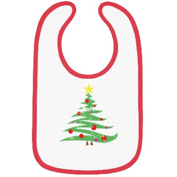 Discover Christmas Tree gift winter kids grandparents Bibs