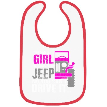 Discover Funny I Am A Girl This Is My Jeep Girl Car Gift Bibs