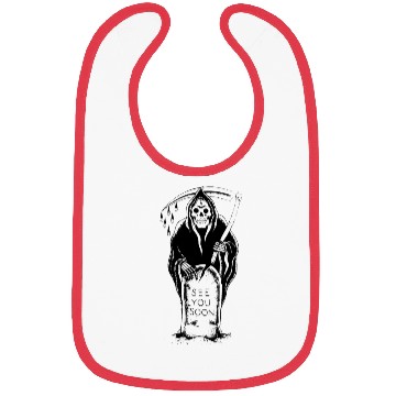 Discover Grim Reaper See You Soon tattoo Bibs