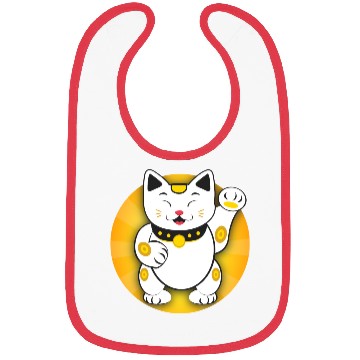Discover Maneki Neko - Japanese Lucky Cat Bibs