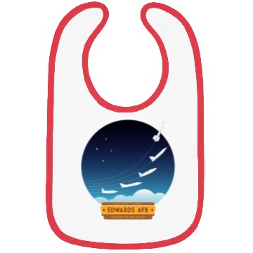 Discover Edwards Air Force Base - yellow and brown logo Bibs