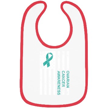 Discover USA Flag Ovarian Cancer Awareness Bibs