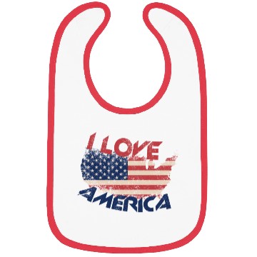 Discover I LOVE AMERICA Bibs
