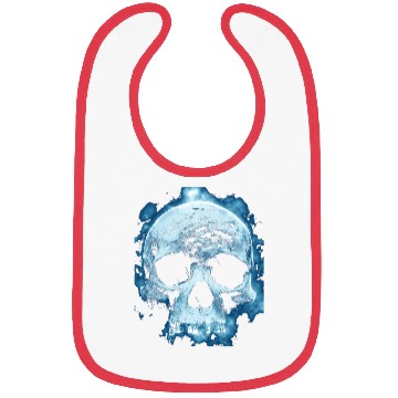 Discover Blue Flame Halloween Death Skull Bibs