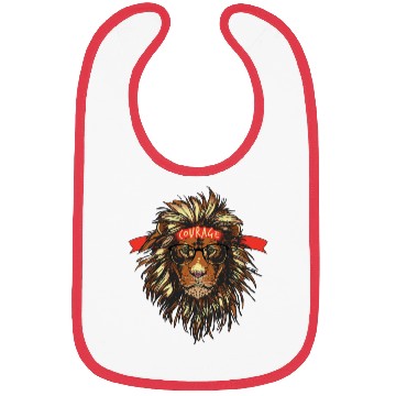 Discover cool lion Bibs