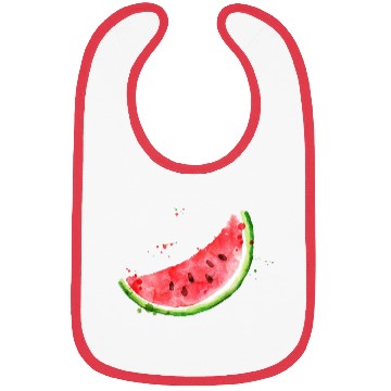 Discover Image: Watercolor, Watermelon Bibs