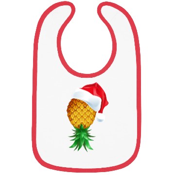 Discover Santa Hat Swinger Upside Down Pineapple Bibs