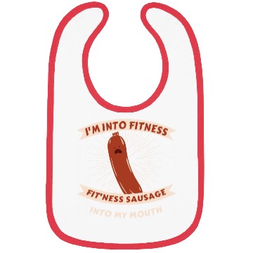 Discover I'm Into Fitness Sausage in My Mouth Bibs