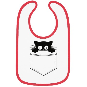 Discover Cat in a pocket Bibs