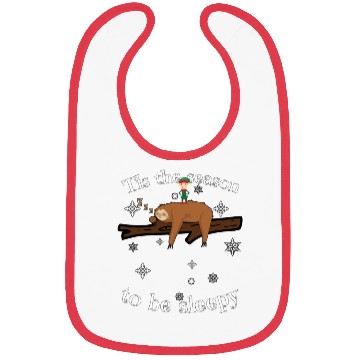 Discover Sloth Late Sleepers Christmas Sleep Sleepy Lazy Bibs