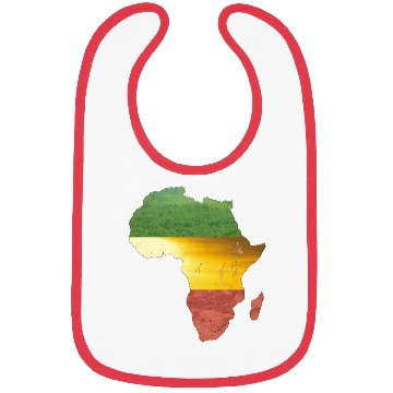 Discover Africa - red, gold and green Bibs