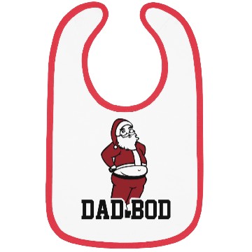 Discover Dad Bod Santa Claus Bibs