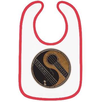 Discover Guitar Ying Yang Gift Guitar Player Bibs