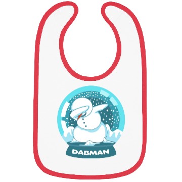 Discover Dab Dabbing Snowman Dancing Snow Globe Christmas Bibs