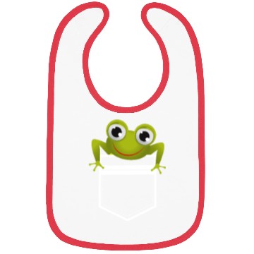 Discover Cute Pocket Frog Toad Amphibian Animal Gift Bibs