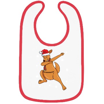 Discover Kangaroo Australian Dabbing Xmas Christmas Present Bibs