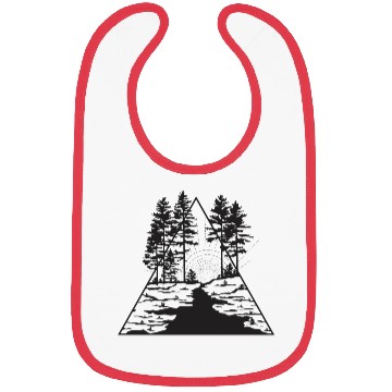 Discover hipster forest river geometric Bibs