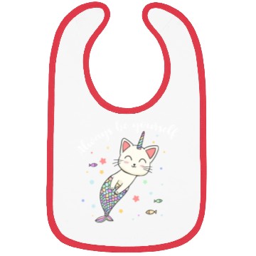 Discover Cat Mermaid Unicorn Always Be Yourself Bibs