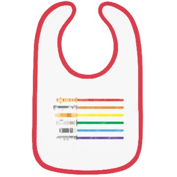 Discover Lightsaber Rainbow Gay Pride Lesbian LGBT Bibs