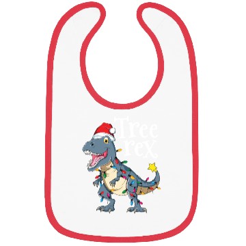 Discover Tree Rex Dinosaur Christmas Bibs Boy Kid Men