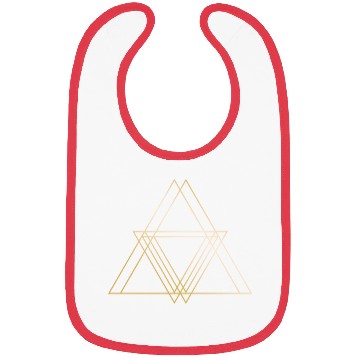 Discover Triangle Gold symbol shapes gift hipster geometric Bibs