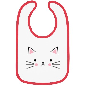 Discover Cat Face Meow Bibs